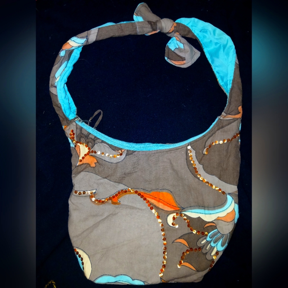 Stunning MAGGIB Hobo Bag with Seqins on one side